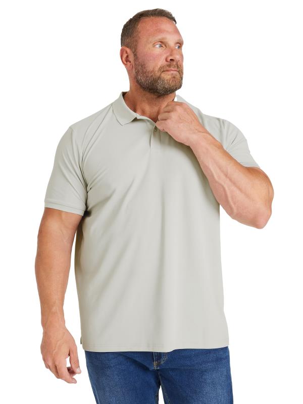 BadRhino Big & Tall Grey Pique Golf Polo Shirt | BadRhino 4